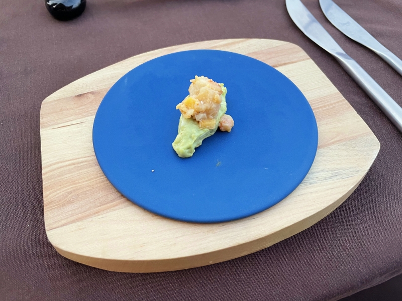 Amuse-bouche from Bodumas restaurant at Mövenpick Resort Kuredhivaru