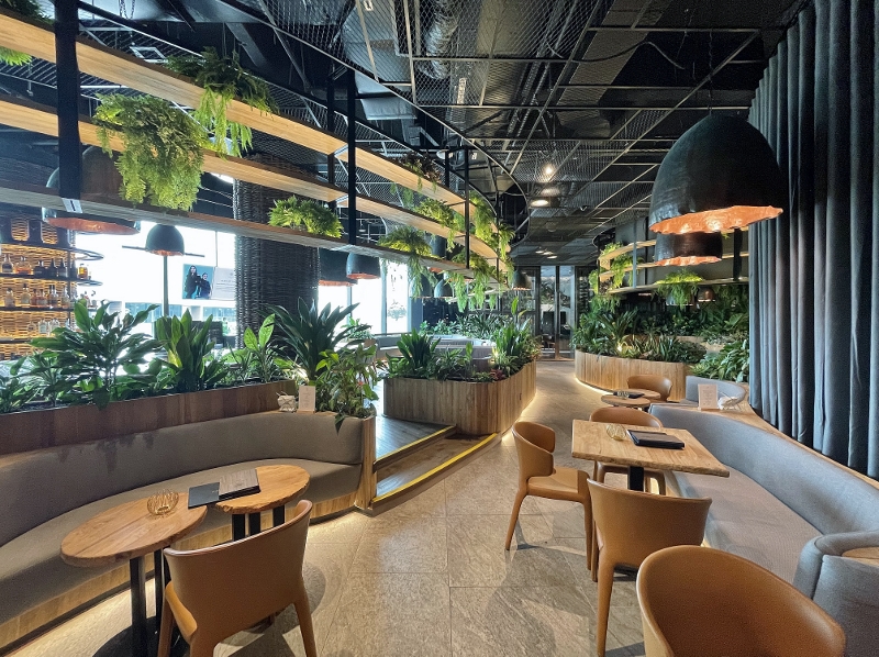 Seating area at Legends Bar at Dusit Thani Laguna Hotel