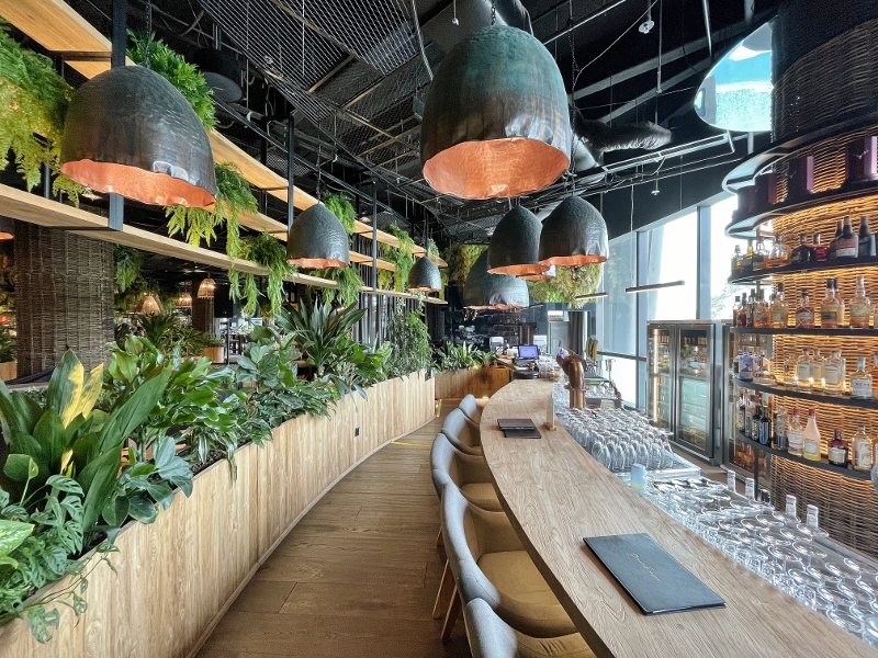 Seating area at Legends Bar at Dusit Thani Laguna Hotel