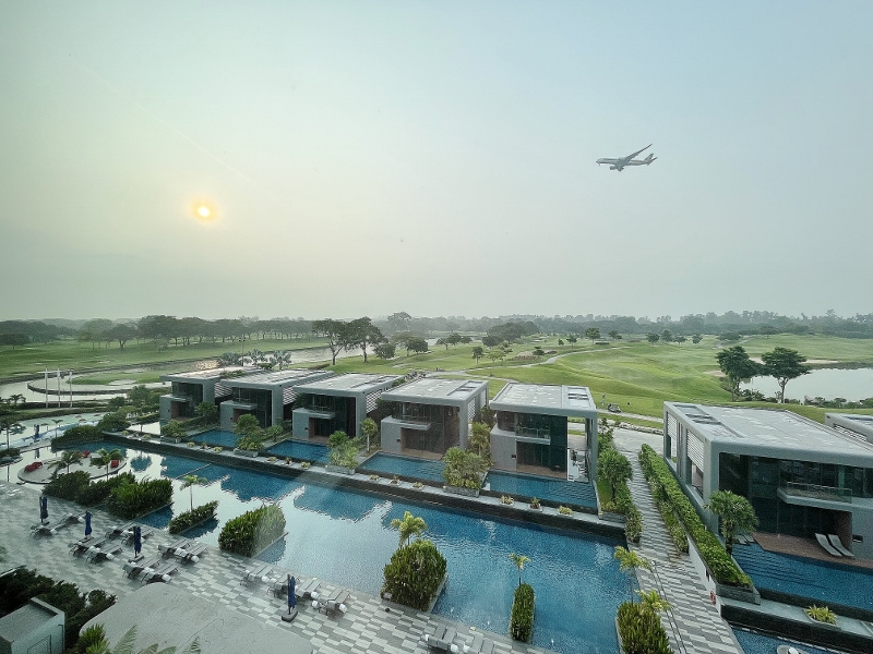 The view from Dusit Executive Club Pool View Room at Dusit Thani Laguna Hotel