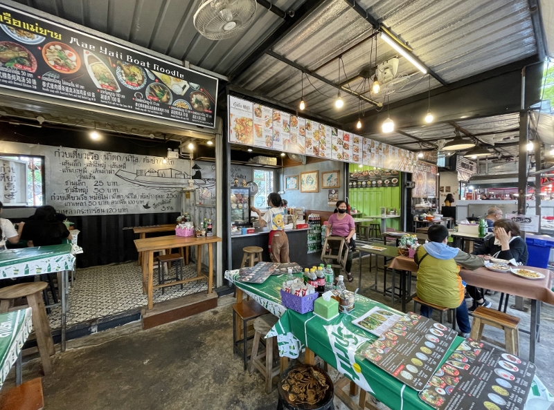 Seating area at Chillva Market