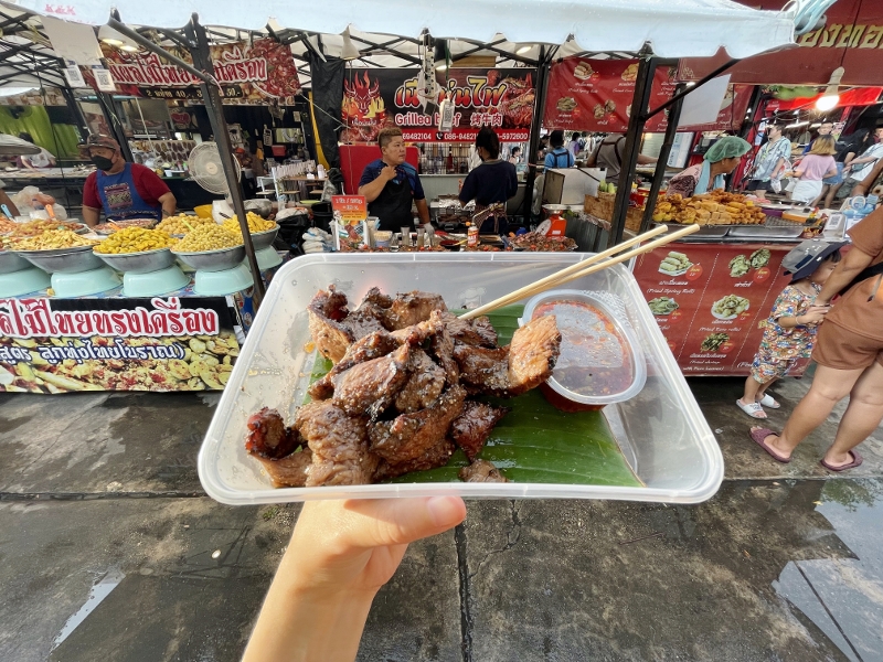 Grilled beef at Chillva Market