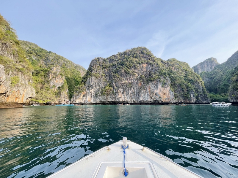 Entrance to Maya Bay on Phi Phi Islands Sunrise Tour by Simba Sea Trips