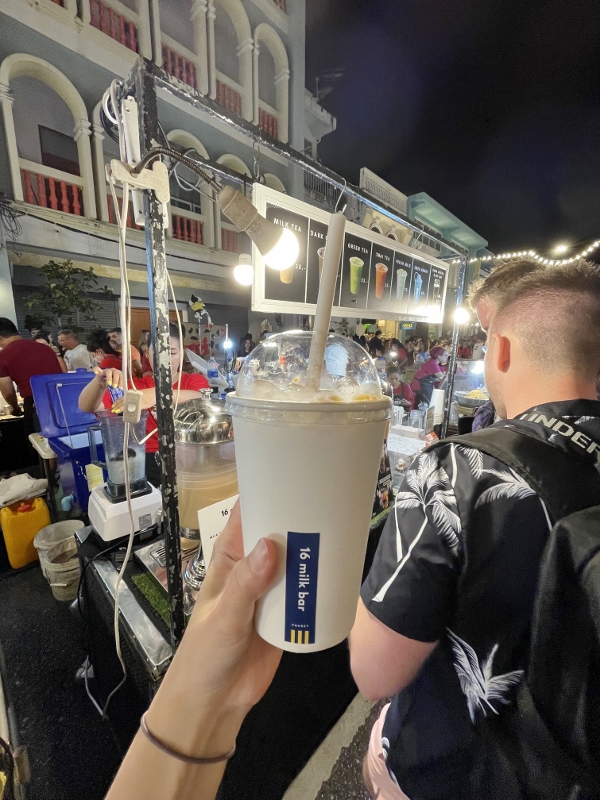 Thai milk tea at Lard Yai Sunday Walking Street Market
