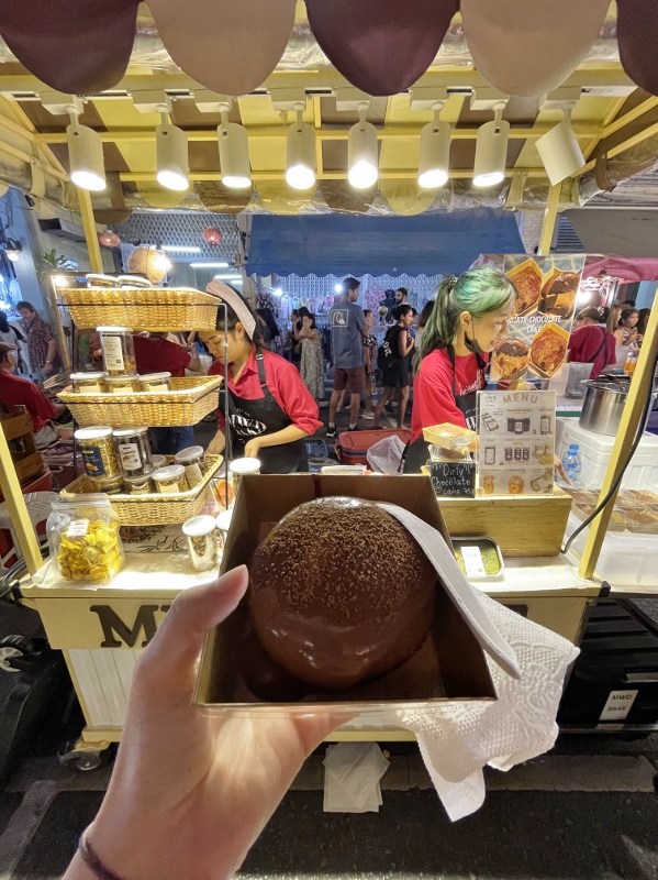 Dirty chocolate cake at Lard Yai Sunday Walking Street Market