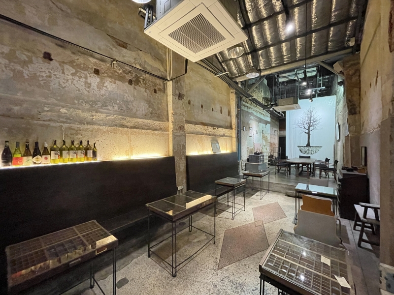 Seating area at Bookhemian Cafe