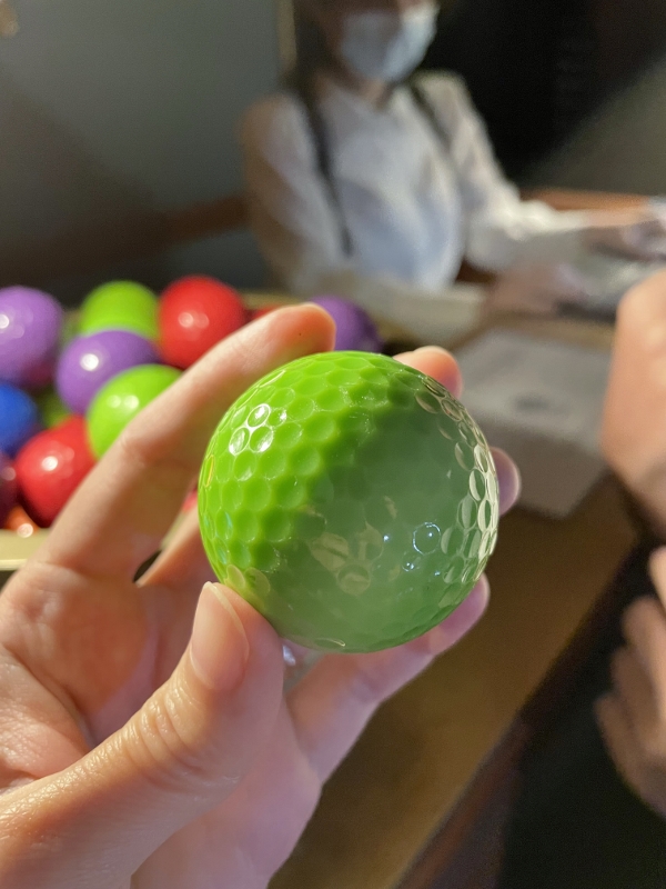 Golf ball from Kulnari Mystery Golf