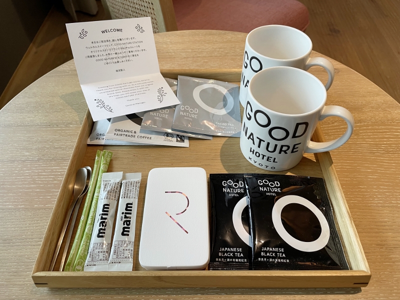 Amenities in Superior Double Room at Good Nature Hotel Kyoto