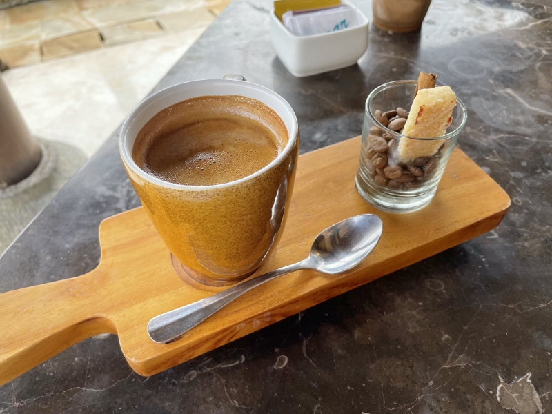 Freshly brewed coffee from Sami Sami restaurant at AYANA Resort Bali