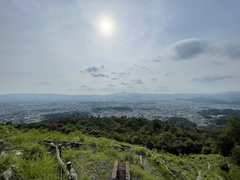 The view from a lookout point on Mount Daimonji