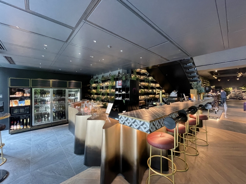 Seating area at Shop M cafe at Mercure Tokyu Stay Osaka Namba Hotel