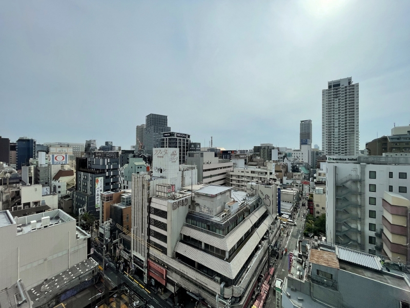The view from Deluxe Corner Twin Room at Mercure Tokyu Stay Osaka Namba Hotel