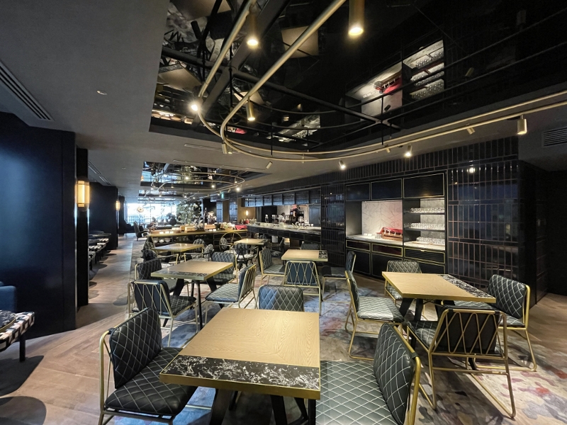 Seating area at CENTRE M restaurant at Mercure Tokyu Stay Osaka Namba Hotel