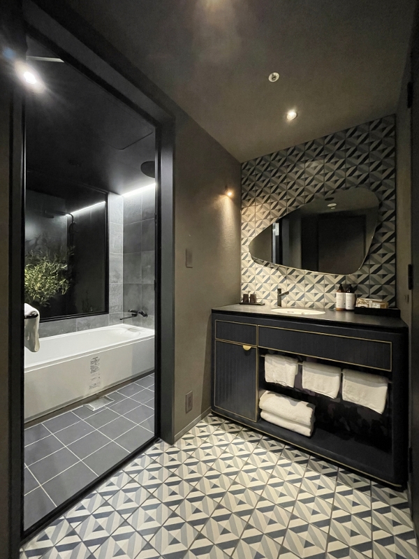 Bathroom in Premium Twin Room at Mercure Tokyu Stay Osaka Namba Hotel