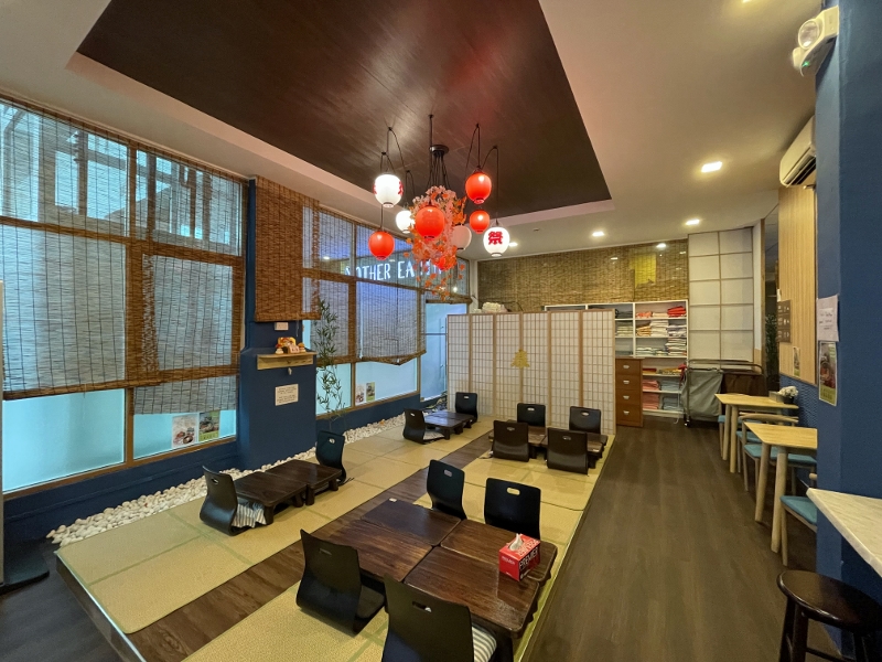 Cafe seating area at Joya Onsen Cafe