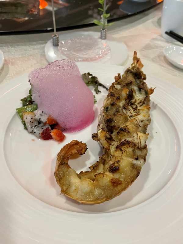 Baked lobster with cheese from Peony Jade Chinese restaurant