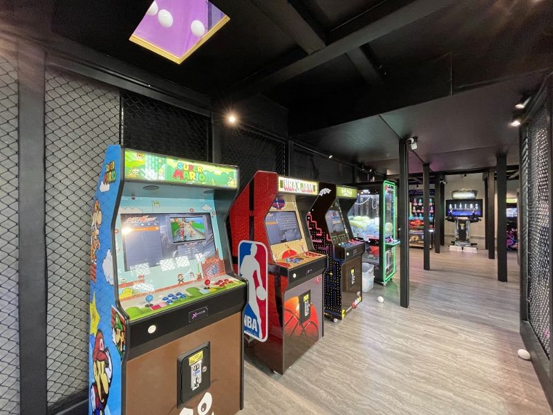 Retro Arcade Zone at X-Scap8 Indoor Funground at Orchard Central shopping mall