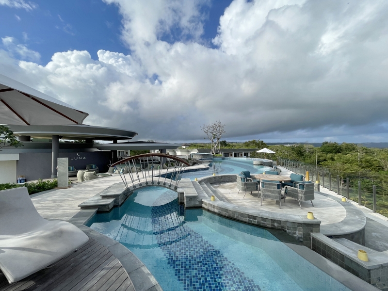 Luna Rooftop Pool at Luna Rooftop Bar at AYANA Segara Bali Hotel