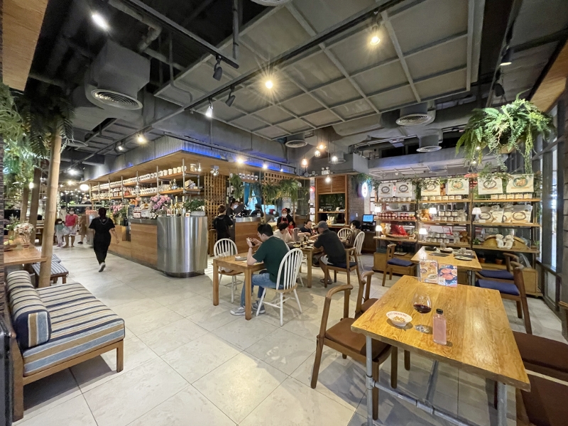 Seating area at Baan Ying restaurant
