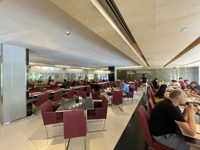 Seating area at Citi Bistro at Pathumwan Princess Hotel