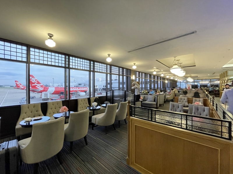 Seating area at The Coral Executive Lounge at Don Mueang International Airport Terminal 1