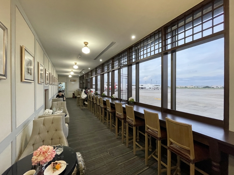 Seating area at The Coral Executive Lounge at Don Mueang International Airport Terminal 1