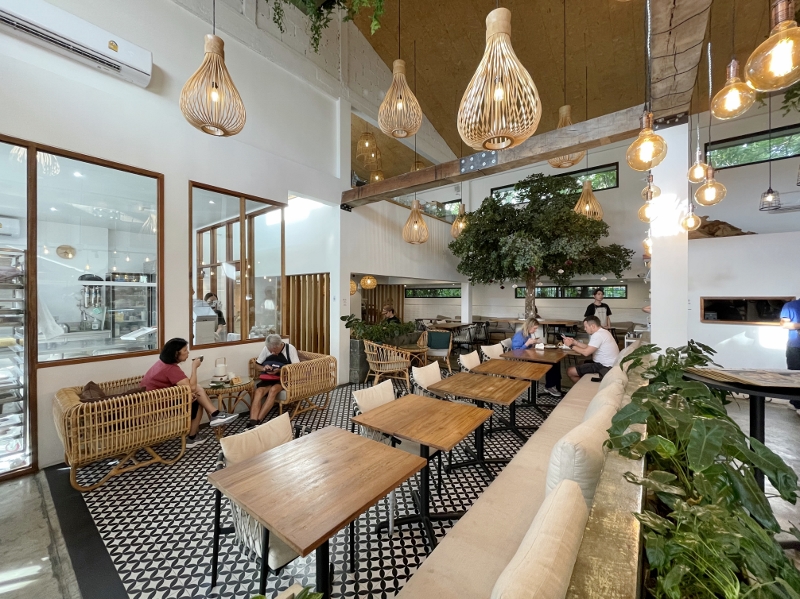 Seating area at Bartels Bang Tao Cafe