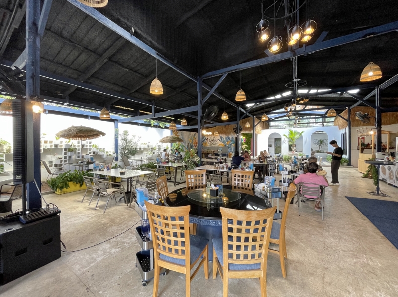 Seating area at Cafe Dim Sum Restaurant