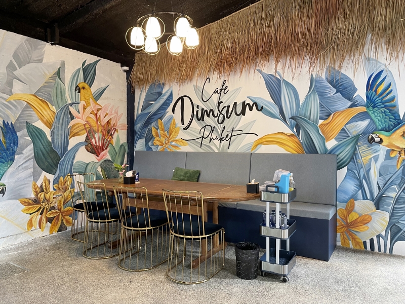 Seating area at Cafe Dim Sum Restaurant