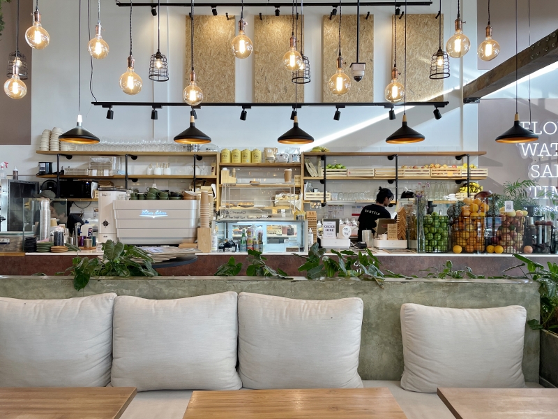 Seating area at Bartels Bang Tao Cafe