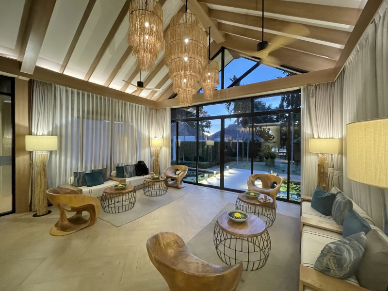 Reception area at Oasis Tropical Retreat Spa