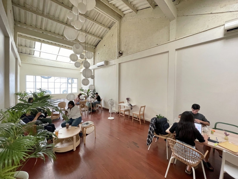 Seating area at Comfee Cafe