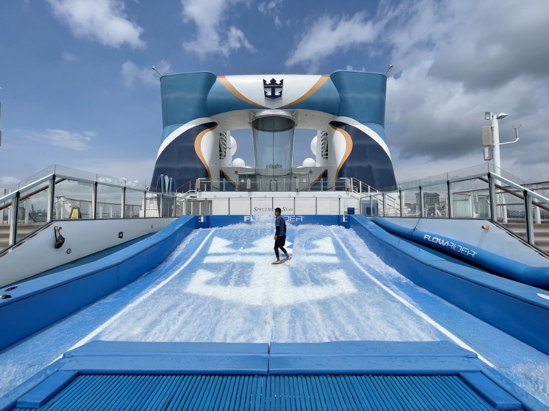 FlowRider Surf Simulator on Royal Caribbean Spectrum Of The Seas