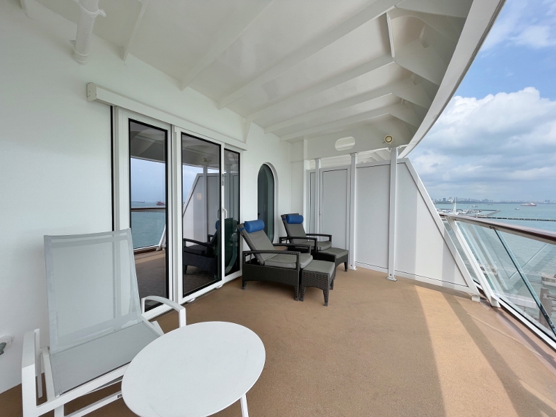 Balcony in J4 Junior Suite on Royal Caribbean Spectrum Of The Seas