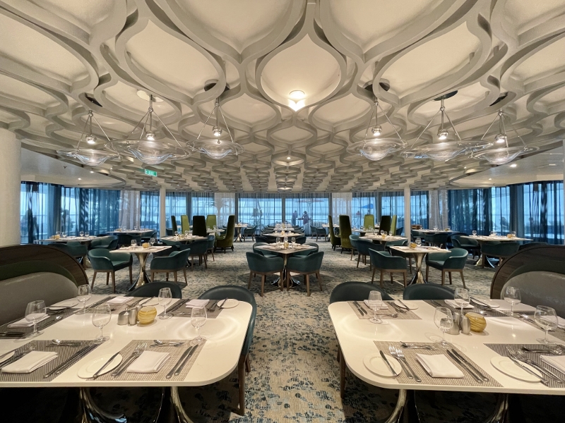 Seating area at Silver Lounge & Dining on Royal Caribbean Spectrum Of The Seas