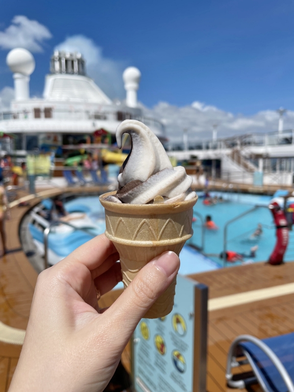 Soft-serve ice cream from Sprinkles on Royal Caribbean Spectrum Of The Seas