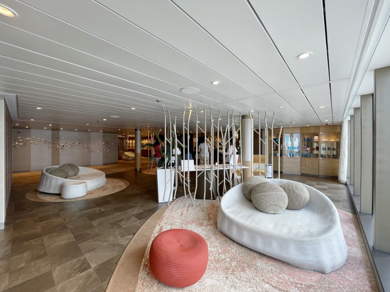 Body & Mind Wellness Centre reception area on Royal Caribbean Spectrum Of The Seas