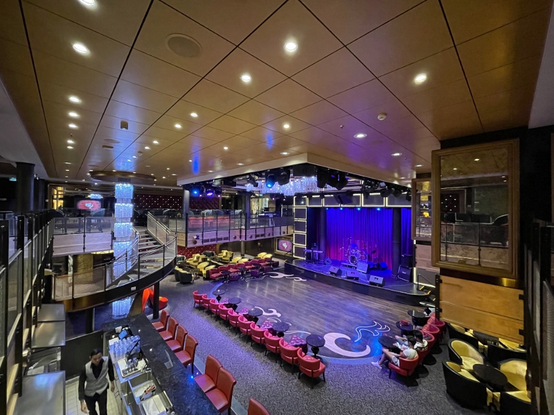 Seating area at Music Hall on Royal Caribbean Spectrum Of The Seas