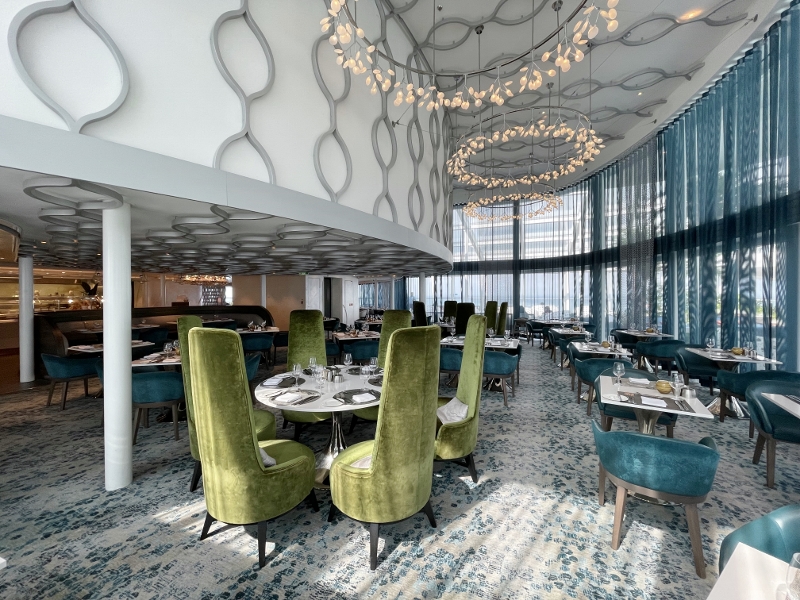 Seating area at Silver Lounge & Dining on Royal Caribbean Spectrum Of The Seas
