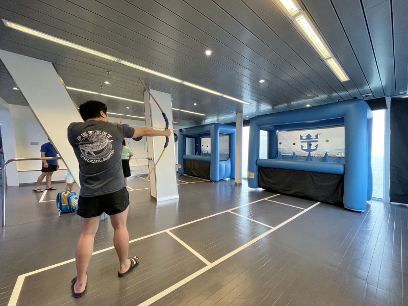 Archery at SeaPlex Sports Court on Royal Caribbean Spectrum Of The Seas